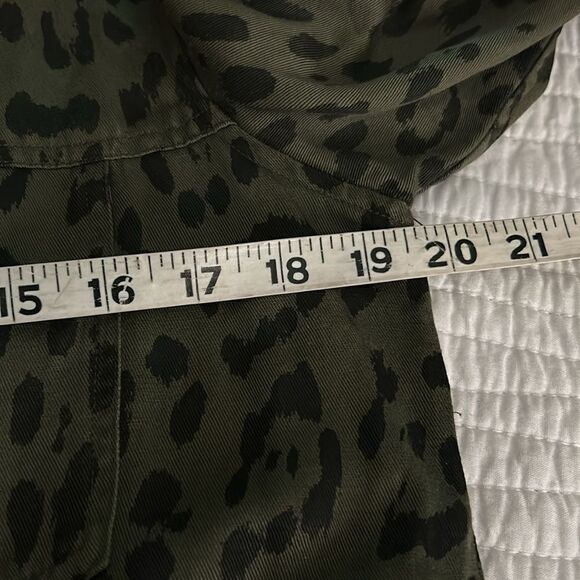Rails Collins, green, leopard Tencel jacket size extra small - Picture 8 of 11